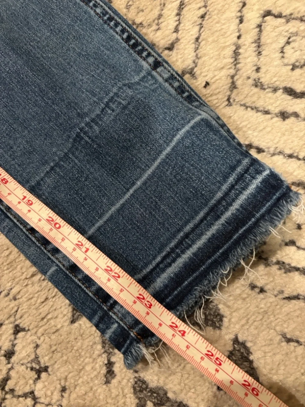 J. Crew straight raw hem high rise jeans - Picture 6 of 9